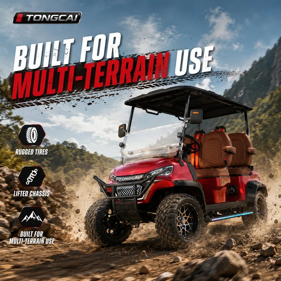 E Upgraded Off-Road Golf Cart